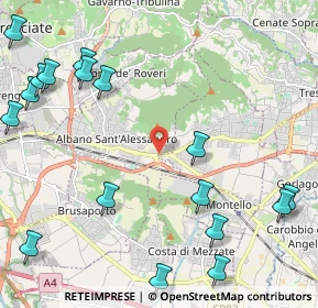 Mappa Via Nazionale, 24061 Albano Sant'Alessandro BG, Italia (2.95824)