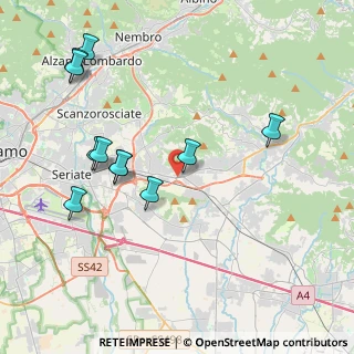 Mappa Via Nazionale, 24061 Albano Sant'Alessandro BG, Italia (4.31818)