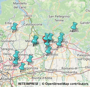 Mappa Via Angelo Maj, 24030 Terno d'Isola BG, Italia (13.55714)