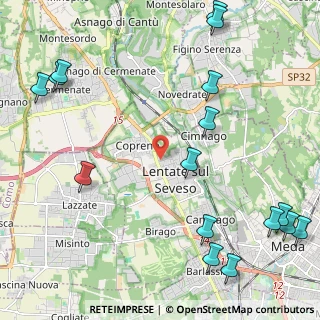 Mappa Via Prealpi, 20823 Lentate sul Seveso MB, Italia (3.07375)