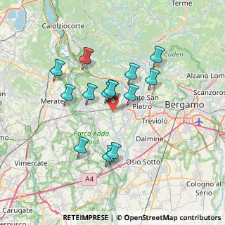 Mappa Via Castegnate, 24030 Terno D'isola BG, Italia (5.89643)