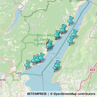 Mappa Via Ponte, 25084 Gargnano BS, Italia (6.60333)