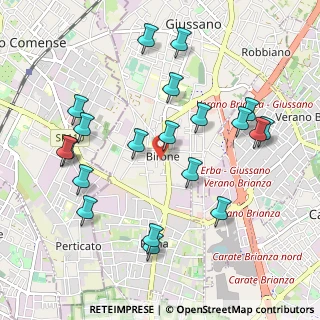 Mappa Via Giacomo Leopardi, 20833 Giussano MB, Italia (1.0675)