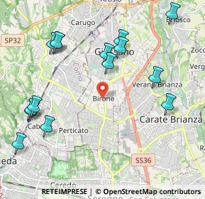 Mappa Via Giacomo Leopardi, 20833 Giussano MB, Italia (2.43267)