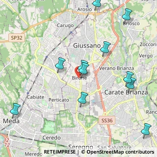 Mappa Via Giacomo Leopardi, 20833 Giussano MB, Italia (2.44727)