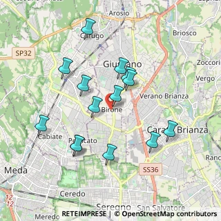 Mappa Via Giacomo Leopardi, 20833 Giussano MB, Italia (1.78429)