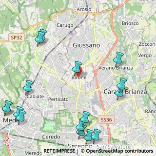 Mappa Via Giacomo Leopardi, 20833 Giussano MB, Italia (3.11313)