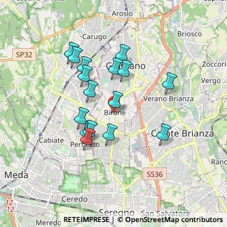 Mappa Via Giacomo Leopardi, 20833 Giussano MB, Italia (1.58438)