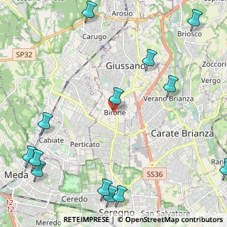 Mappa Via Giacomo Leopardi, 20833 Giussano MB, Italia (3.20769)