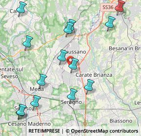 Mappa Via Giacomo Leopardi, 20833 Giussano MB, Italia (4.95357)