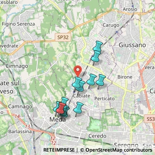 Mappa Via Benvenuto Cellini, 22066 Mariano Comense CO, Italia (1.80462)