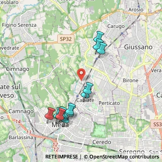 Mappa Via Benvenuto Cellini, 22066 Mariano Comense CO, Italia (2.0575)