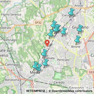 Mappa Via Benvenuto Cellini, 22066 Mariano Comense CO, Italia (2.00333)