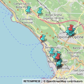 Mappa SS 14, 34136 Trieste TS, Italia (2.617)