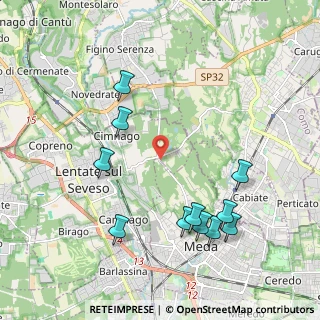Mappa Via Santa Maria, 20823 Lentate sul Seveso MB, Italia (2.22364)