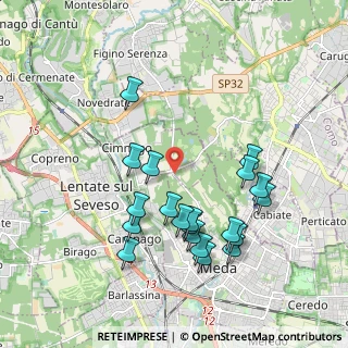 Mappa Via Santa Maria, 20823 Lentate sul Seveso MB, Italia (1.9275)