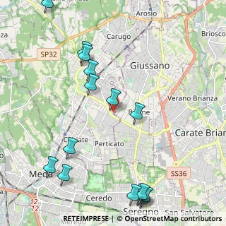 Mappa Via dell'Industria, 20833 Giussano MB, Italia (2.69267)