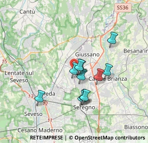 Mappa Via dell'Industria, 20833 Giussano MB, Italia (2.73909)