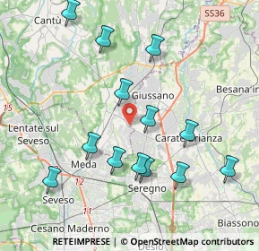 Mappa Via dell'Industria, 20833 Giussano MB, Italia (4.03462)