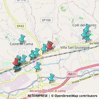 Mappa Via Palmiro Togliatti, 63081 San Silvestro AP, Italia (1.311)