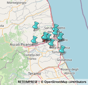 Mappa Via Piave, 63078 Pagliare AP, Italia (7.62545)