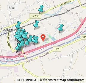 Mappa Via Piave, 63078 Pagliare AP, Italia (1.0325)