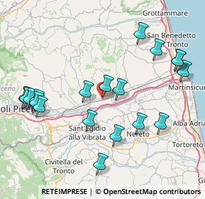 Mappa Colli del Tronto, 63079 Villa San Giuseppe AP, Italia (9.5015)