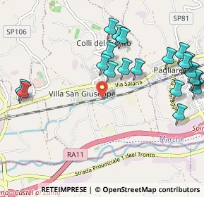Mappa Colli del Tronto, 63079 Villa San Giuseppe AP, Italia (1.2815)