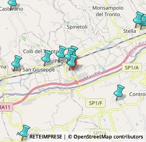 Mappa 63078 Pagliare AP, Italia (2.55636)