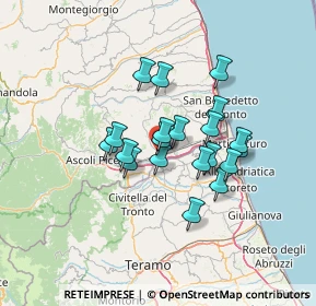 Mappa Contrada Cerreto, 63082 Cerreto AP, Italia (10.528)