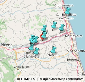 Mappa Via Giuseppe di Vittorio, 63078 Pagliare AP, Italia (5.57182)