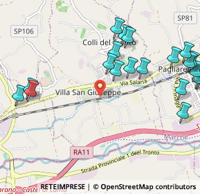 Mappa Via Vargo, 63079 Villa San Giuseppe AP, Italia (1.3595)