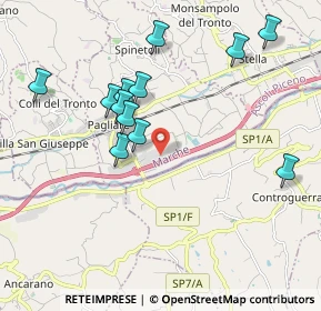 Mappa Via dell'Industria, 63078 Spinetoli AP, Italia (2.04417)