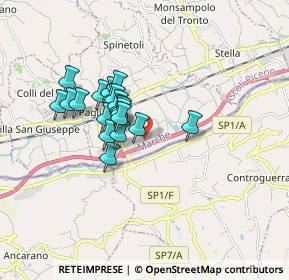 Mappa Via dell'Industria, 63078 Spinetoli AP, Italia (1.3525)