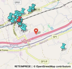 Mappa Via dell'Industria, 63078 Spinetoli AP, Italia (1.306)