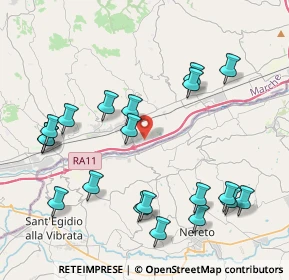 Mappa Via dell'Industria, 63078 Spinetoli AP, Italia (4.7865)