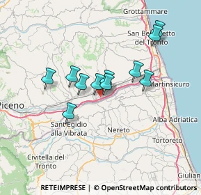 Mappa Via Dell' Dell'industria, 63078 Spinetoli AP, Italia (5.81727)