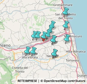 Mappa Via Dell' Dell'industria, 63078 Spinetoli AP, Italia (5.49267)