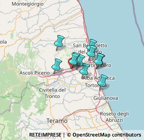 Mappa Via dell'Industria, 63078 Spinetoli AP, Italia (7.77545)