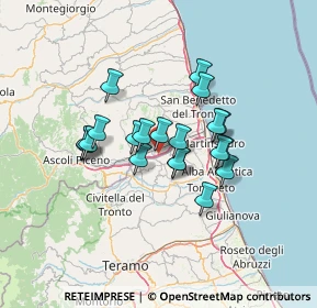 Mappa Via dell'Industria, 63078 Spinetoli AP, Italia (10.5865)