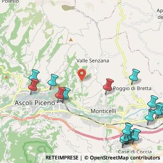 Mappa SP 116 Vallesenzana, 63100 Ascoli Piceno AP, Italia (3.42294)