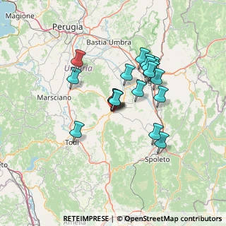 Mappa Via I Maggio, 06030 Giano Dell'umbria PG, Italia (11.946)