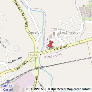 Mappa Via Salaria, 90, 63081 San Silvestro AP, Italia, 63081 Castorano, Ascoli Piceno (Marche)