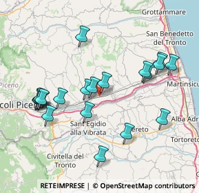Mappa Via Giacomo Leopardi, 63079 Villa San Giuseppe AP, Italia (8.2975)