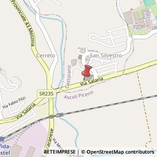 Mappa Strada Statale 4, Km. 216, 63030 Castorano, Ascoli Piceno (Marche)
