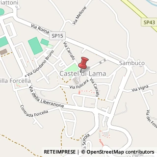 Mappa Via Carrafo, 18, 63082 Castel di Lama, Ascoli Piceno (Marche)