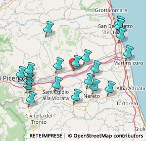 Mappa Via Nino Ciabattoni, 63078 Pagliare AP, Italia (8.726)