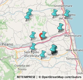 Mappa Via Nino Ciabattoni, 63078 Pagliare AP, Italia (7.27667)