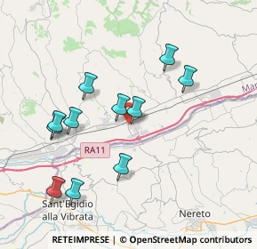Mappa Via Nino Ciabattoni, 63078 Pagliare AP, Italia (3.90182)