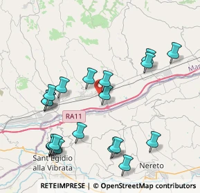 Mappa Via Nino Ciabattoni, 63078 Pagliare AP, Italia (4.6635)